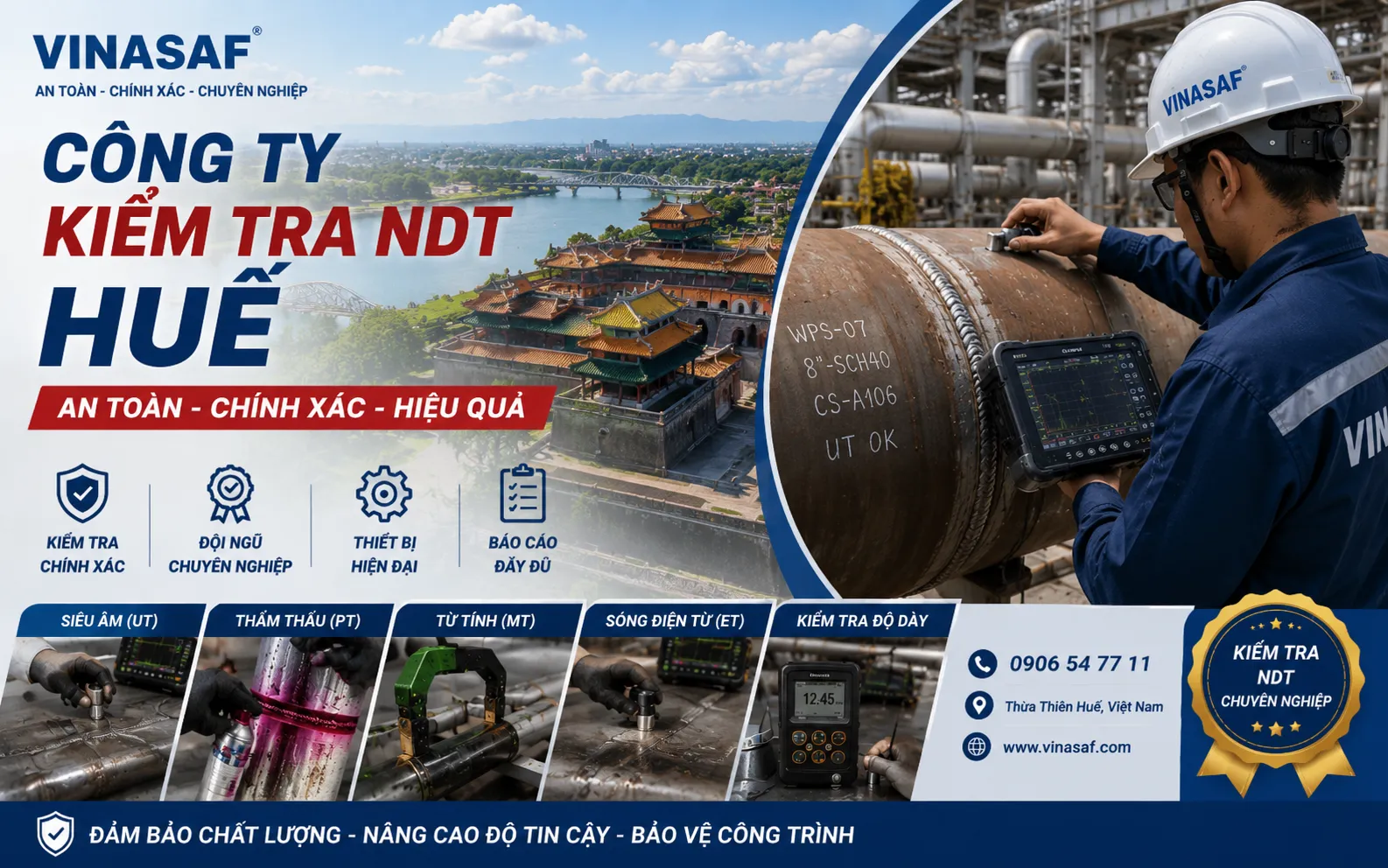 Công ty kiểm tra ndt Huế